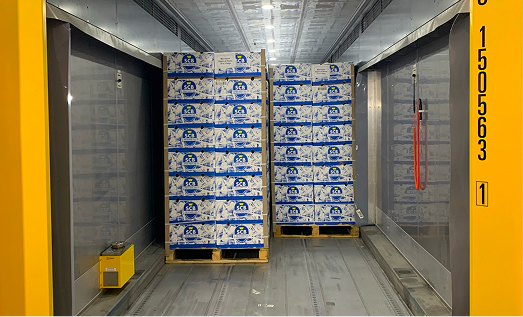 MRU ripening unit being loaded